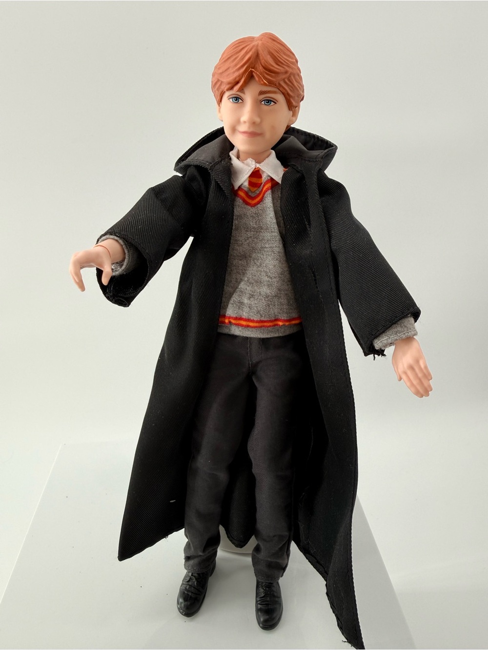 Mattel Black Hooded Robe Doll Outfit with Grey Sweater